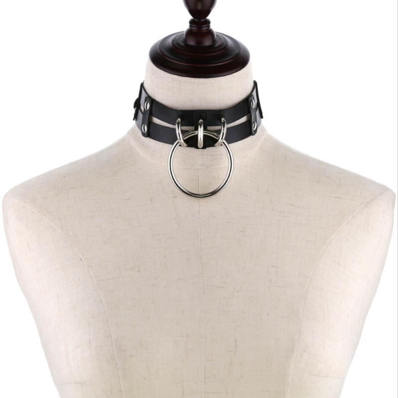 

Punk Choker Collar Goth Necklace Transparent Kawaii Women Girls Trendy Rock Sexy Harajuku Emo Gothic Jewelry Chokers, Golden;silver