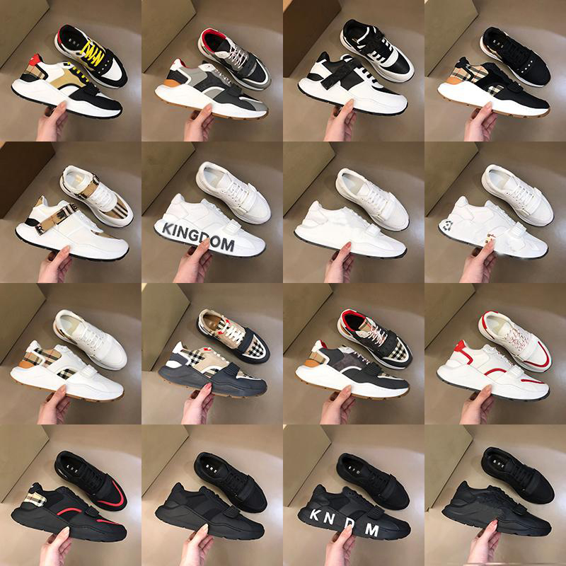 

2021 High Top Quality Bur Mens Runner Shoes England Kindom Designers Luxe Men Sports Tennis Trainers White Black Genuine Leather Luxurys Sneakers Running Flat Shoe, I need look other products