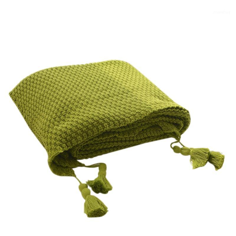 

Blankets Knitted Wool Blanket Cotton Office Lunch Break Air Conditioning Po Props