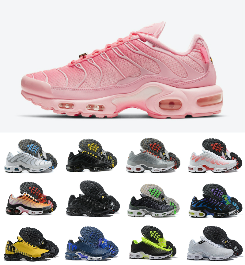 

Fashion Mens Plus Tn Running Shoes Mercurial Tns Ultra SE Triple White Kaomoji Special Atlanta Regrind Black Orange Purple Sneakers Womens Trainers Chaussures, Bubble package bag