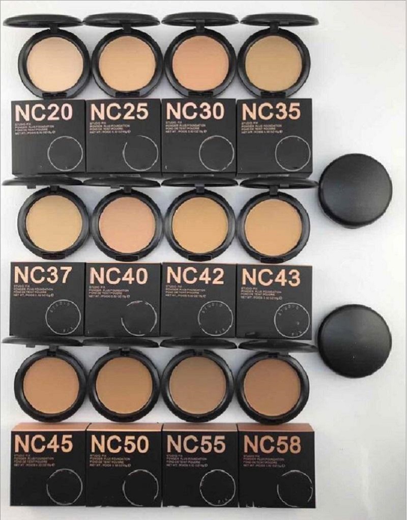 

New hot makeup powder High quality NC 12 color STUDIU FIX Powders puffs foundation 15g, Customize