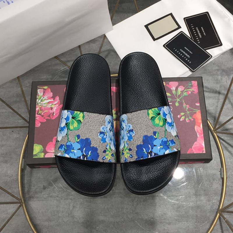 

2022 Mens Designers Slippers Guccie Slides Fashion Luxurys Floral Slipper Leather Rubber Flats Sandals Summer Beach Shoes Loafers Gear Bottoms Womens Sliders 35-48, 37