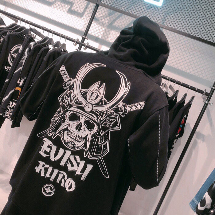 

Men Women Cotton Pirate Samurai Hooded Sweatshirt Jacket Hoodies, Black