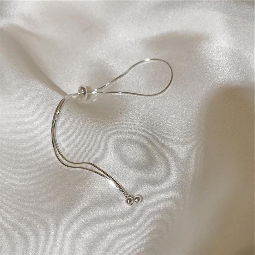 

Hand catenary Ins French advanced Korean extremely simple style bracelet women's chain adjustable friend Bracelet, Golden;silver