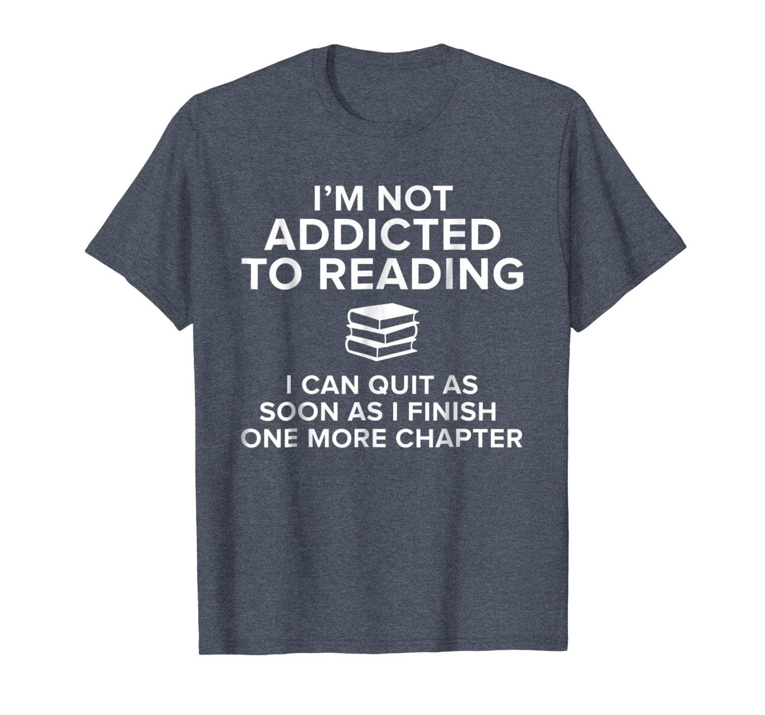 

i'm not addicted to reading book lover bookworm tshirt, White;black