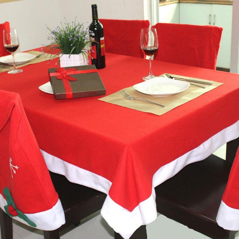 

Christmas Decorations Tablecloth Snowflake Chair Sets Kits For Home Year Decoration