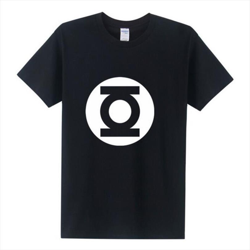 

green lantern the big bang mens theory quality cotton sheldon cooper super herot shirts, White;black