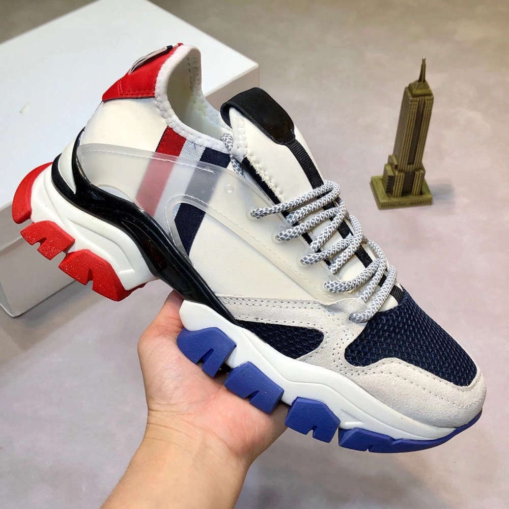 

20 Europe station men's Women's shoes leather splicing mesh thick soled leisure and breathable sports, Make up the freight difference