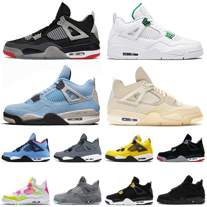 

Jumpman 4 Basketball Shoes Sail Fire Red 4s Travis Bred Starfish Undefeated Black Cat Scotts Obsidian UNC Fearless Men Women 36-45