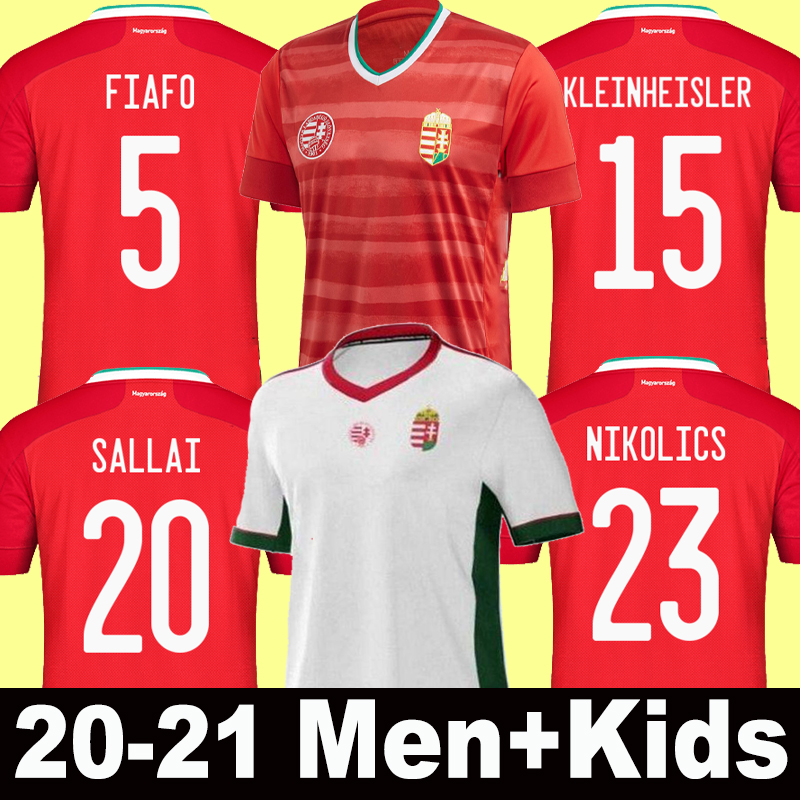 

2021 Hungary Soccer Jersey FIAFO KLEINHEISLER SALLAI NIKOLICS ORBAN 21 22 Home away football Shirt national team Men + kids kit uniform, 2021 home+patch
