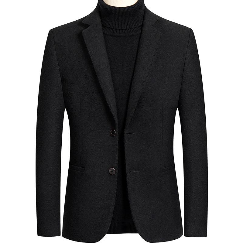 

Men's Suits & Blazers Casual 2021 Suit Fashion For Coats Men Solid Wedding Autumn Slim Fit Brand Bridegroom's Costume Prom Party Homme, Black