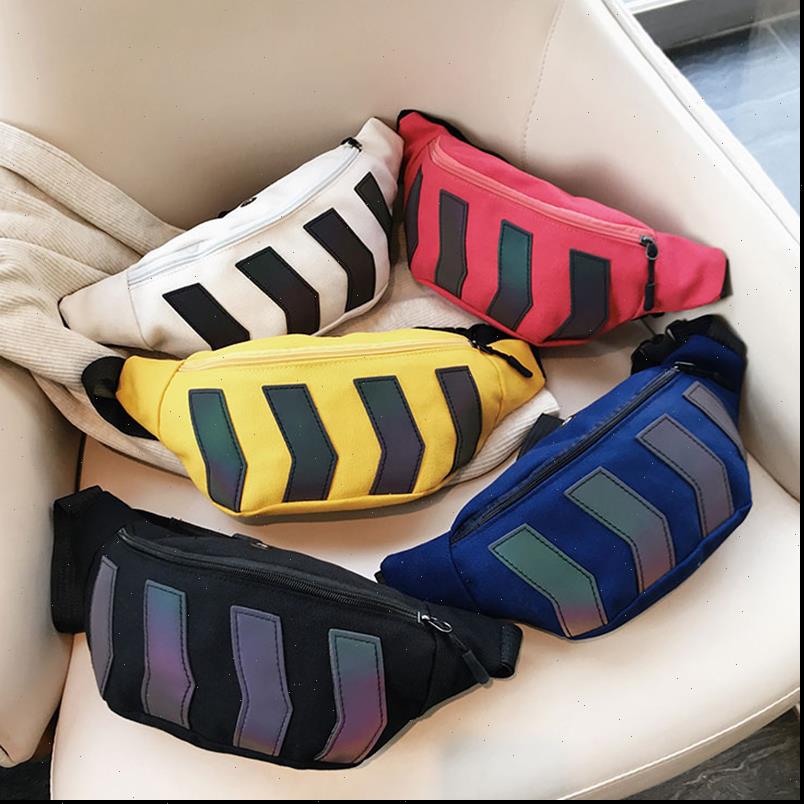 

chest men canvas waist male bags reflective fanny crossbody pack belt casual travel handbags hip shoulder