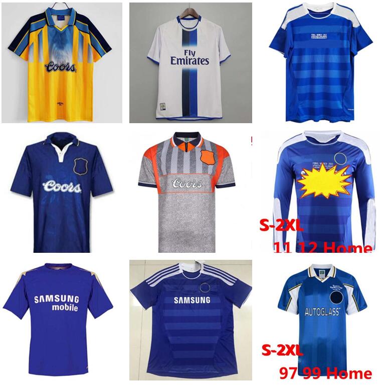 

95 97 99 ZOLA#25 Vialli#9 Wise retro soccer jersey Leboeuf Di Matteo Hughes Gullit 03 05 07 # LAMPARD 8 vintage football shirt, Black;yellow