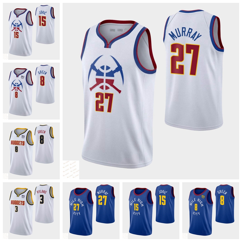 

DenverNuggetsMEN Basketball 2021-22 Nikola Nah'Shon Jeff Green Hyland Jamal Murray Jokic Earned White Jersey high quality