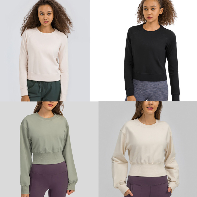  arrive yoga shirt long sleeve t shirts hoodie women sportwear ribbed outdoor outfit sweatshirt running top clothe fitness for-image-738125980