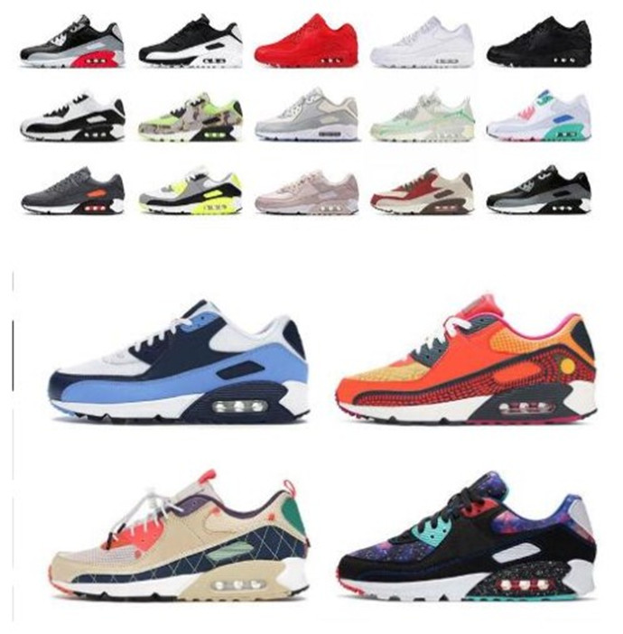 

mAX 90 Designers aIRs Men 90s Runnings Shoes Sky Blue Women Triples Olive All Black Grey Pink Volt Habanero Sports Trainers Flair Walking Dress Sneakers, As pic