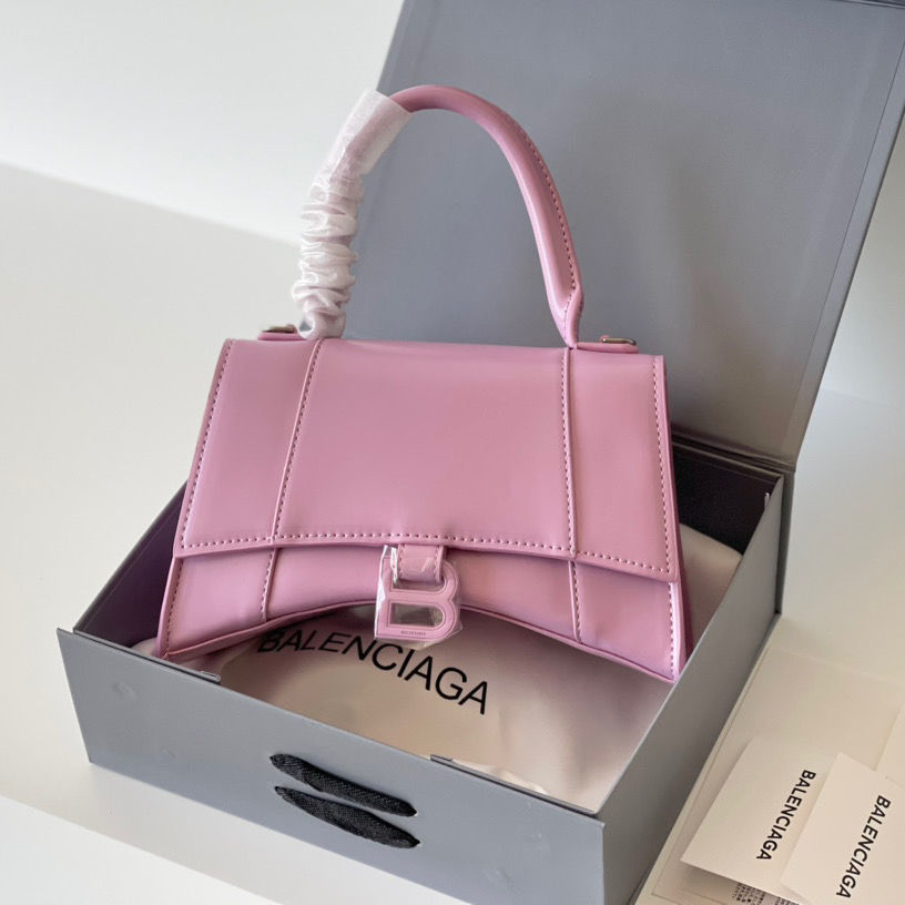 Sacs de sacs de concepteurs vendant de la fleur de cerisier chaud rose poudre en cuir plein cuir Balencaiga sac sablier sac portable sac de messa