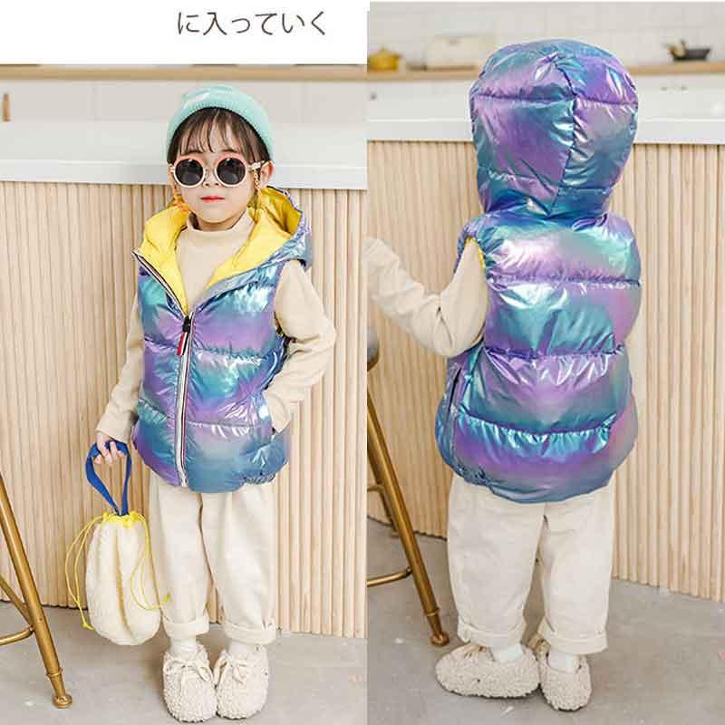 

Baby Winter Warm Vest Down-cotton Padded Spring Autumn Hooded Bright Color Waist Coat 2-10years Princess Jackets Waistcoat, Camo