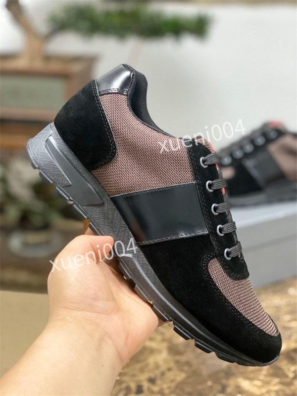 

Valentin 2021The new High quality Men Nylon fabric casual stretch Valentinoes Low help shoesand classic lace-up shoes Luxury design two styles,warm, 16