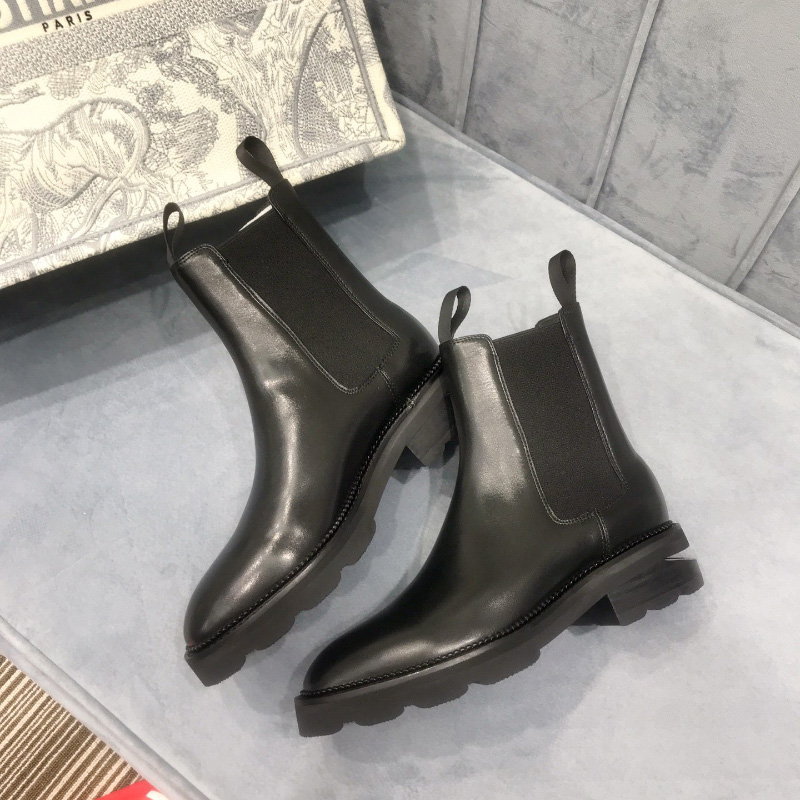 

Alexander Andy cutout low chunky heel ankle Chelsea boots leather shoes short boot Almond Toe Martin booties luxury designers brands shoe for women factory footwear, Gift(not sold separately)
