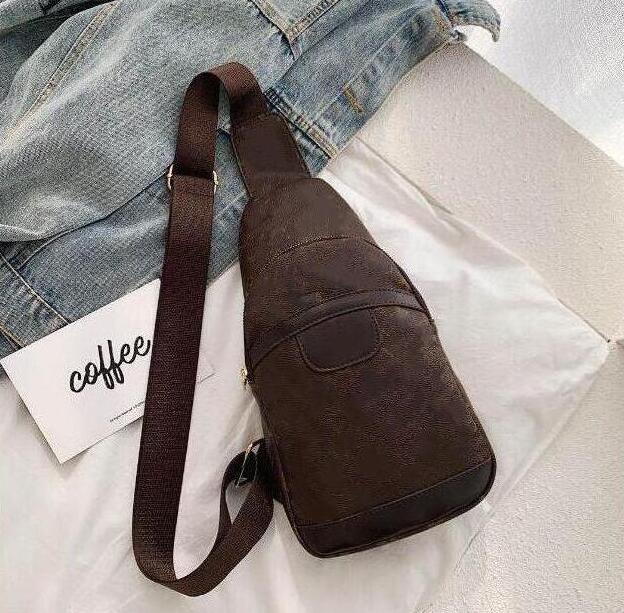 

High quality Fashion Genuine Leather men women's Chest bag Shoulder Bags Totes handbag Cross Body Cosmetic Bag cell phone pocket Wallets Coin Purses L606-3, Yellow g