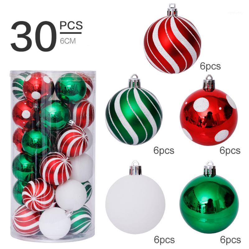 

Party Decoration 30pcs/set DIY Wedding Hanging El Tree Decor Holiday Home Shatterproof Crafts Pendant Ornament Bauble Christmas Ball