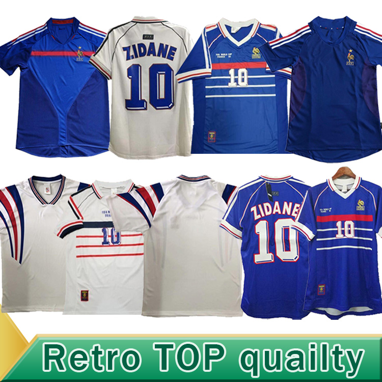 

2010 retro soccer jersey World Cup France 1996 ZIDANE #10 team home away Henry vintage classic old football shirt, Black;yellow