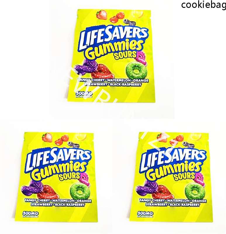 

Resealable smell proof bags Neros cutt LIFESAVERS GUMmies SOURS Miami custom mylar 420 edible