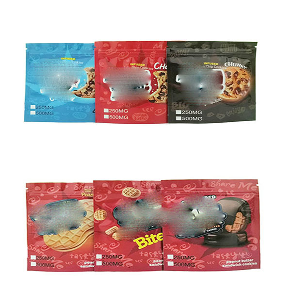 

2021 Empty 250mg 500mg edibles candy CANNA BUTTER TRIPS AHOY BAG Chocolate resealable smell proof ziplock packaging bags