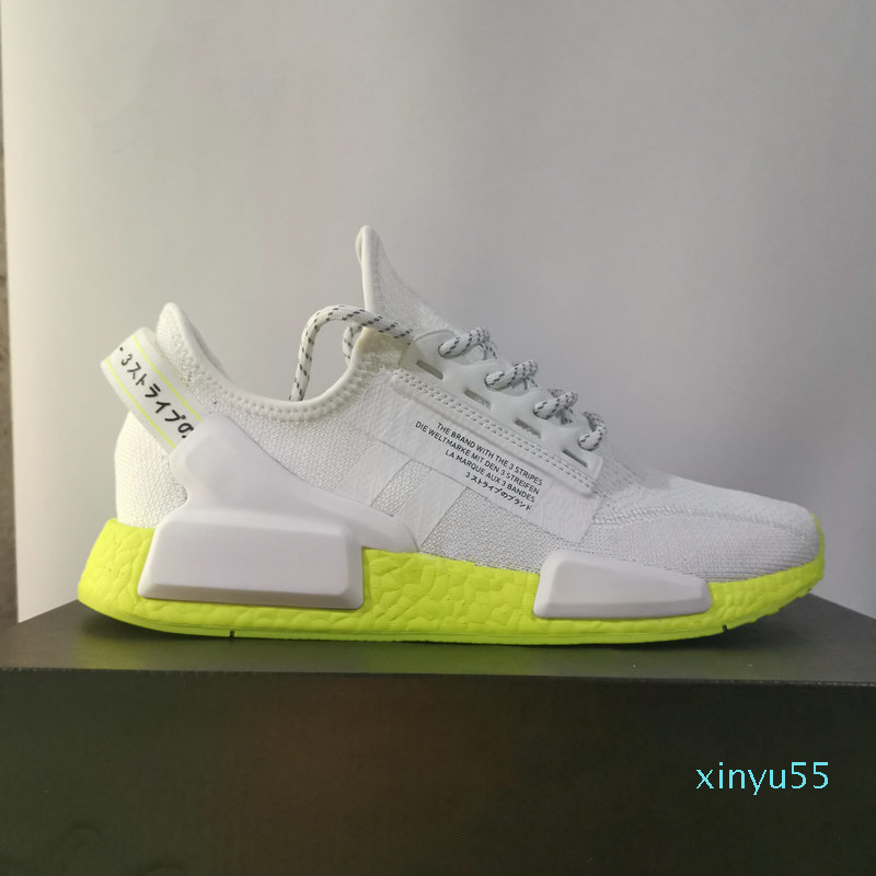 

Aqua Tones Munich NMD R1 V2 Mens Running Shoes Rio de Janeiro Core Black Metallic Gold Rainbow Pink Women Sport Sneakers Runner Chaussures, 01