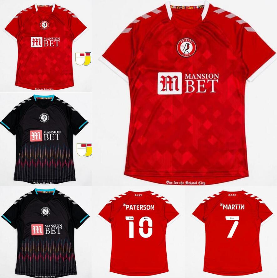 

21 22 Bristol Weimann City Soccer Jerseys home and away 2021 2022 Mawson Martin Diedhiou Paterson Wells Massengo Kalas Dasilva football shirts, Red