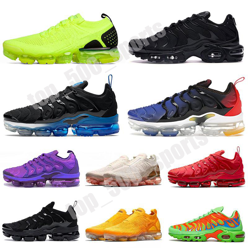 

TN PLUS SIZE US 12 Running Shoes Run-2019 Mens Womens MOC Laceless All Black Pink Purple White Red Blue Green Trainers Men Women Outdoor Sports Sneakers EUR 36-47, Colour 20 size 40-46