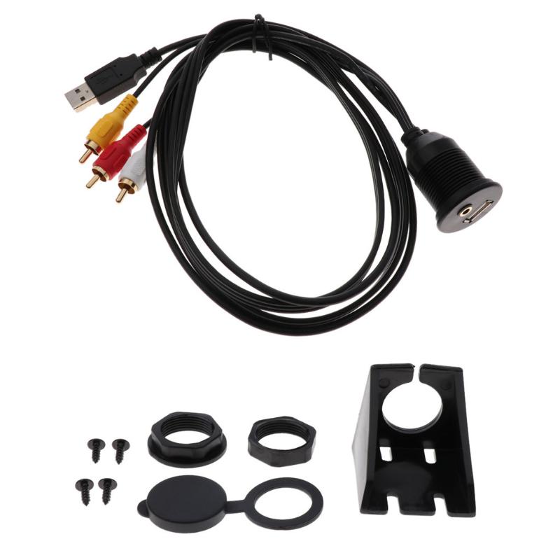 

Car Organizer Great Performance USB 2.0 Male And 3RCA To 3.5mm Female Mount