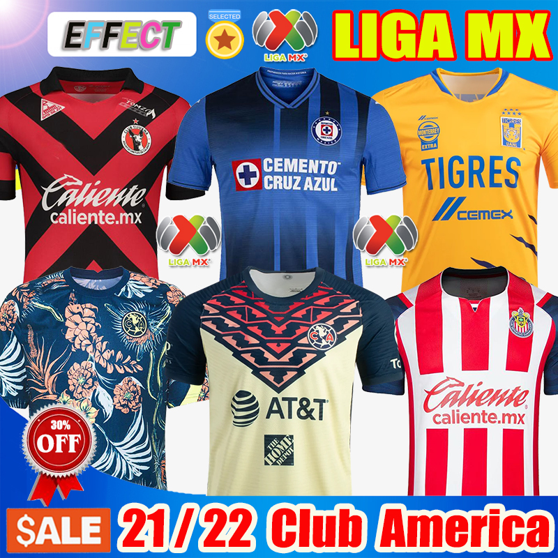 

21 22 Club America Home Away Soccer Jerseys 2021 2122 UNAM Third LEON NAUL Tigres Chivas Guadalajara Xolos Tijuana Cruz Azul kit Camisas de Futebol Football Shirts, 21-22 club america away