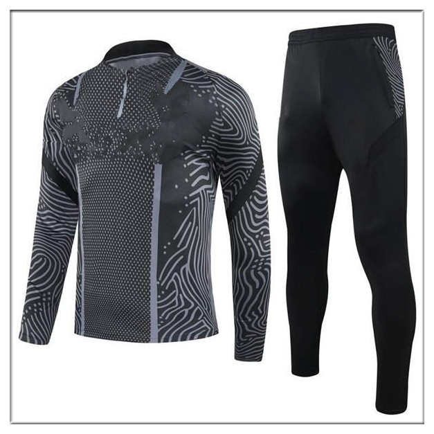 

2021 soccer tracksuits kits football suit survetement de foot chandal jogging jackets hot sport FUTEBOL TOP BBB222, Black