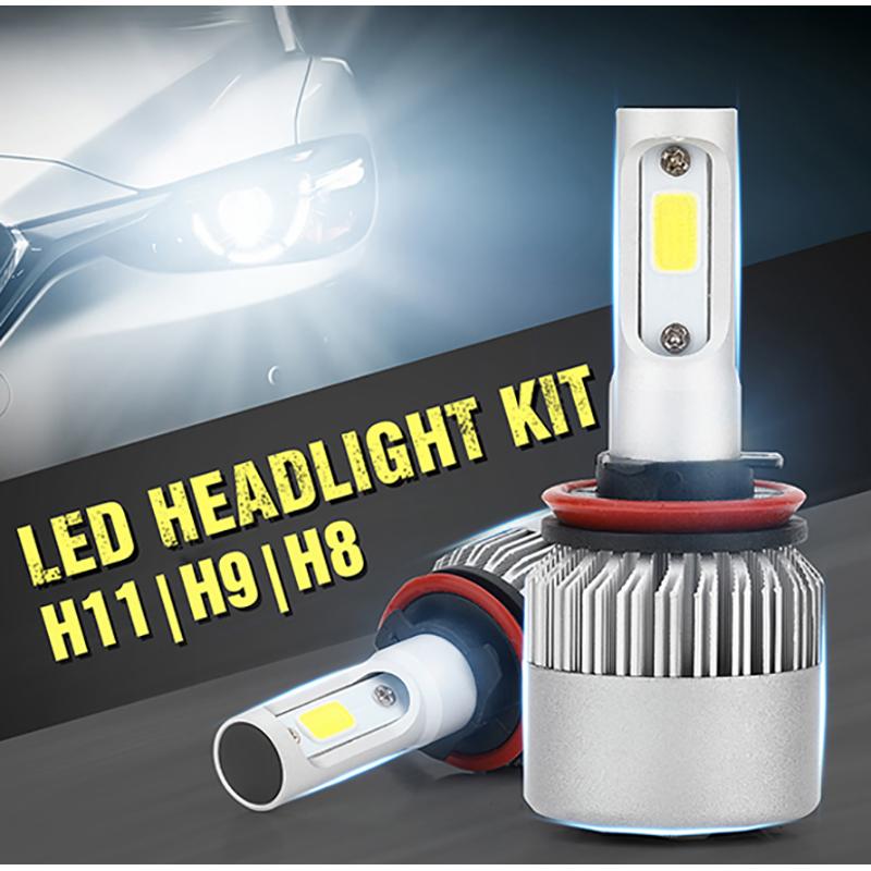 

Car Headlights 2 Pieces LED H8 H9 H11 Auto S2 Headlight Bulbs Styling 6000K Light