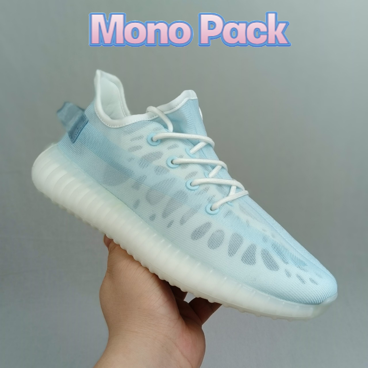 

2021 Fashion Mono Pack v2 men running shoes ice mist clay cinder white low mens sneakers women trainers US 5- 12.5, 07# bubble wrap packaging