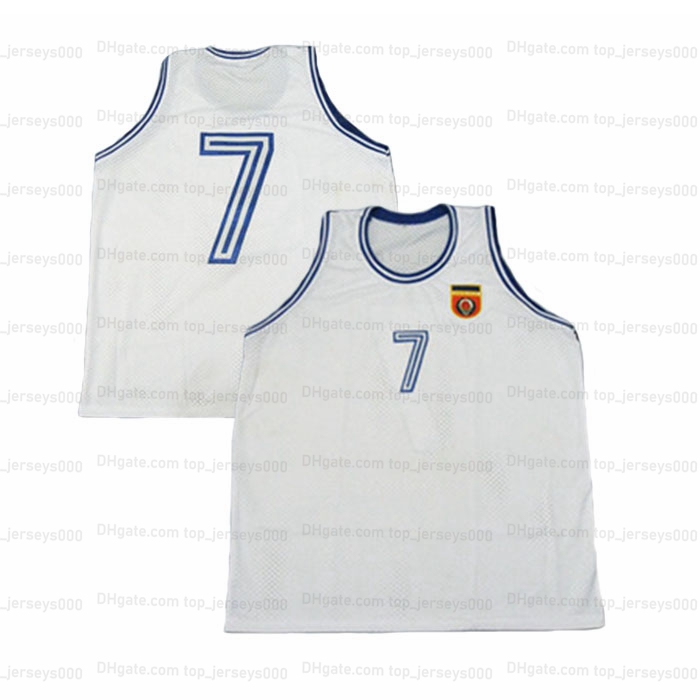 

Custom Toni Kukoc #7 Basketball Jersey Mens Stitched White Any Name Number Jerseys, As shown