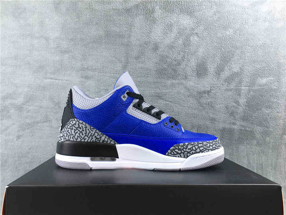 

Jumpman 3 3s shoe Blue Cement Mens Basketball ShoesBGVB, #1