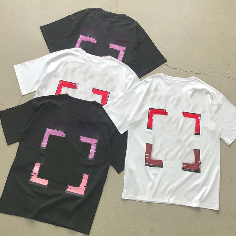 

2021 summer fashion brand street casual comfortable short sleeve T-shirt, White;black