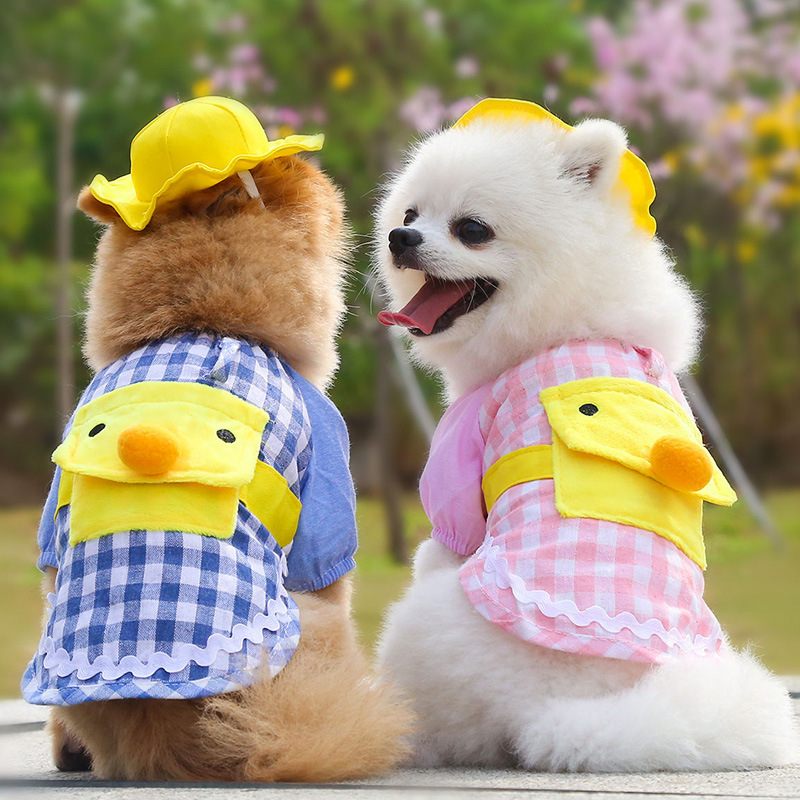 

Pet Clothes Supplies Small Dog Apparel Puppy Accessories Dresses Spring Teddy Chihuahua Breathable Dressing Cute And Comfortable