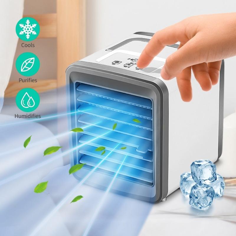 

Air Conditioner Cooler Mini Fan Portable Airconditioner For Room Home Cooling Desktop Usb Charging Conditioning Electric Fans