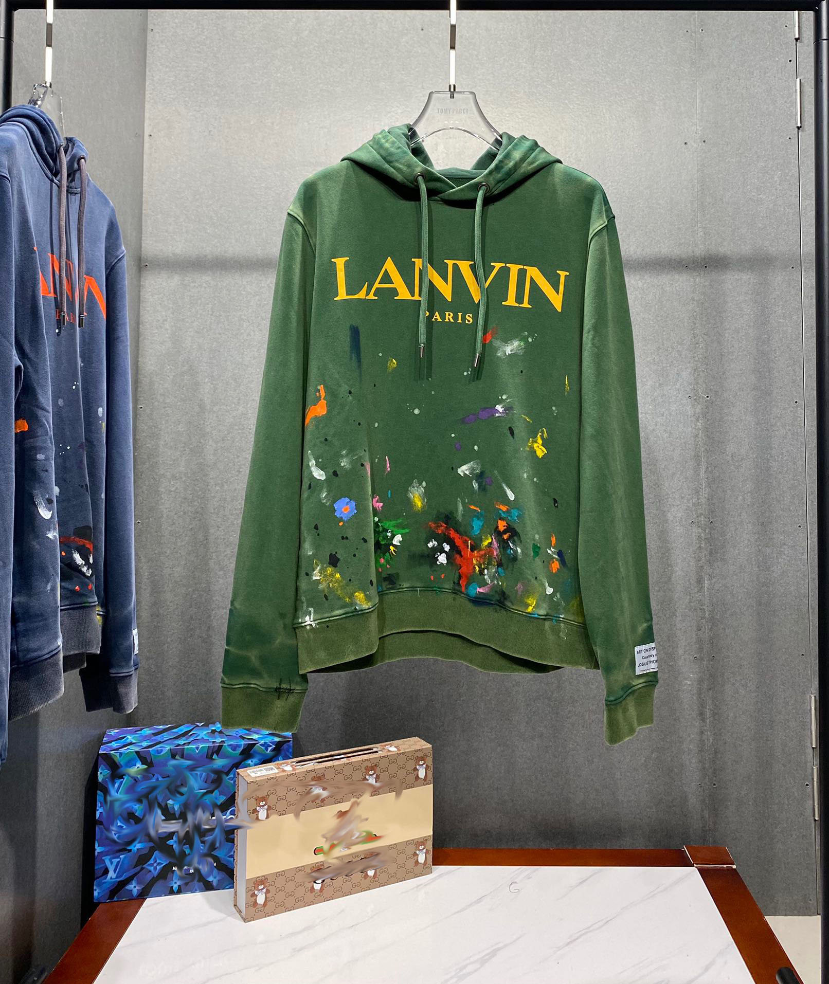 

2021ss spring and summer new high grade cotton printing short sleeve round neck panel T-Shirt Size: m-l-xl-xxl-xxxl Color: black white ccffs5, Green