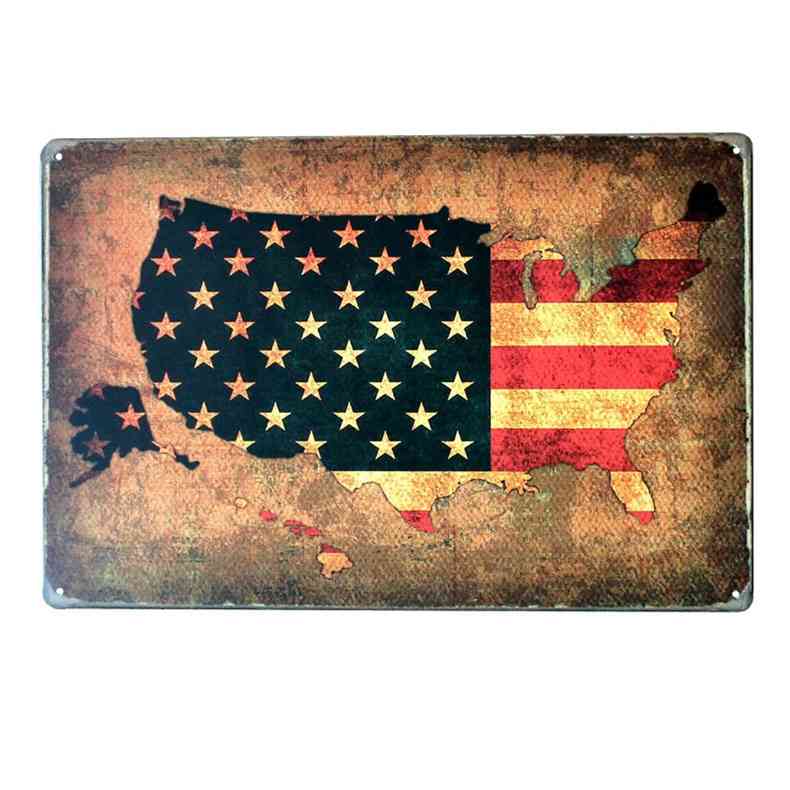 

World Map Vintage Metal Signs Decorative Tin Plates Wall Art Craft Handcrafted Bar Tavern Home Decor 20X30cm Wholesale A880