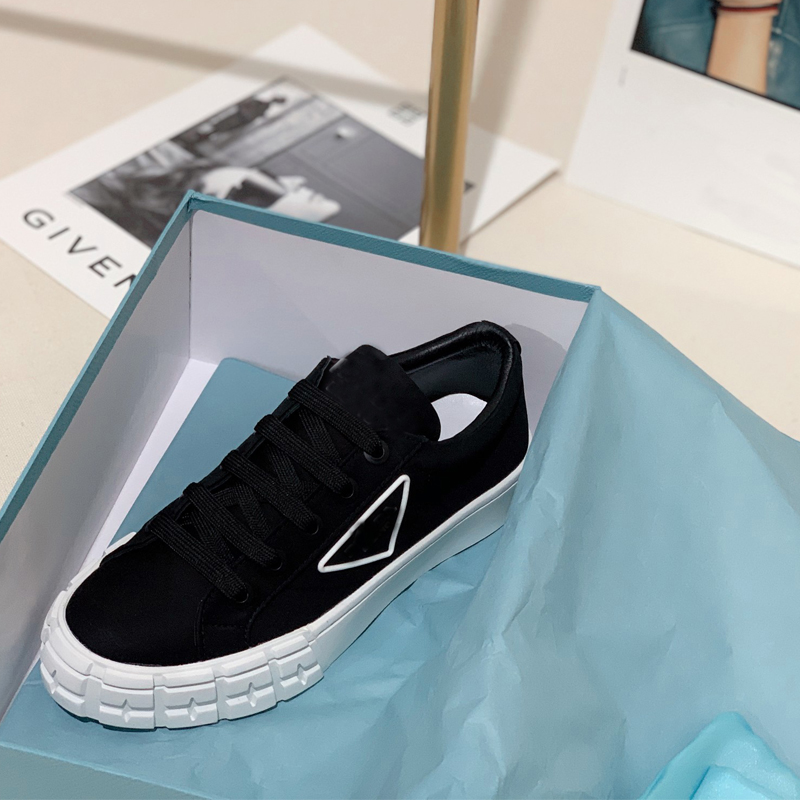 

womens Casual Sports shoes Travel fashion white black women lace-up sneaker 100% leather cloth gym Flat bottom shoe designer platform lady sneakers size 36-41 With box, Woman us8=39=24.5cm