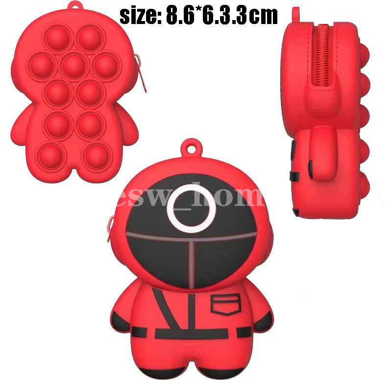 

Party Favor Silicone Bubble Fidget Toys Squid Crossbody Bags Cute Mini Kids Coin Purses And Handbags Women Little Girls