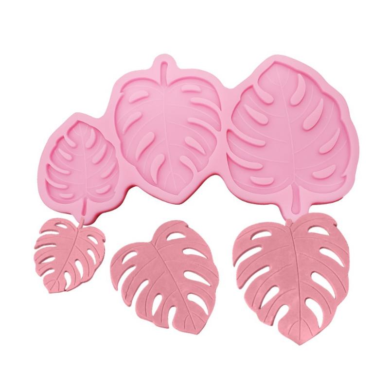 

Baking Moulds 1PCS 3 Sizes Monstera Leave Silicone Mold Fondant Cake Decoration Hand Made Decorating Leaves Chocolate Candy