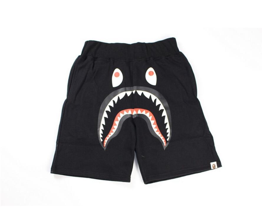 

Men's Shorts Mens sports pants Sweatpants summer short pant fashion letter printing Luminous shark men, W1
