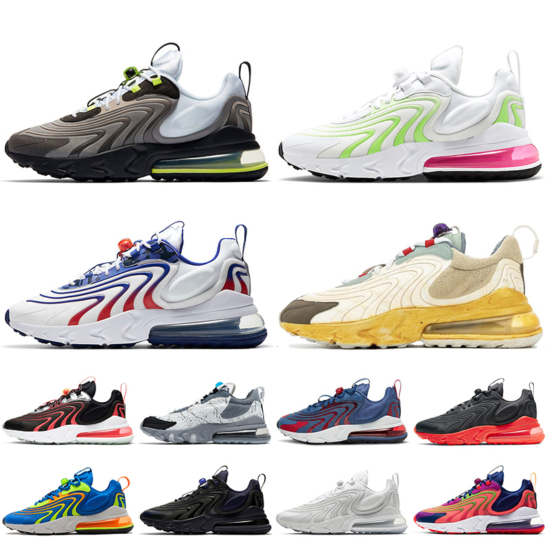 

Women Mens 270s React Eng Running Shoes Neon Volt Pink USA Travis Scotts Cactus Jack Triple White Black Jogging Sports Trainers Sneakers
