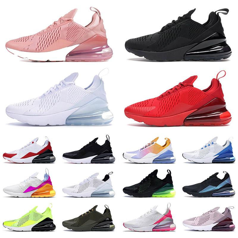 

High Quality 270 Sport Running Shoes react Men Women Triple Black ALL White Summer Gradient Photo Blue Punch Trainers 36~45